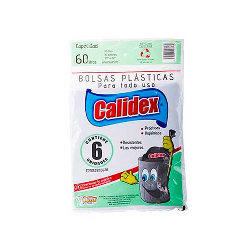 Bolsas Plasticas 60Lt Calidex