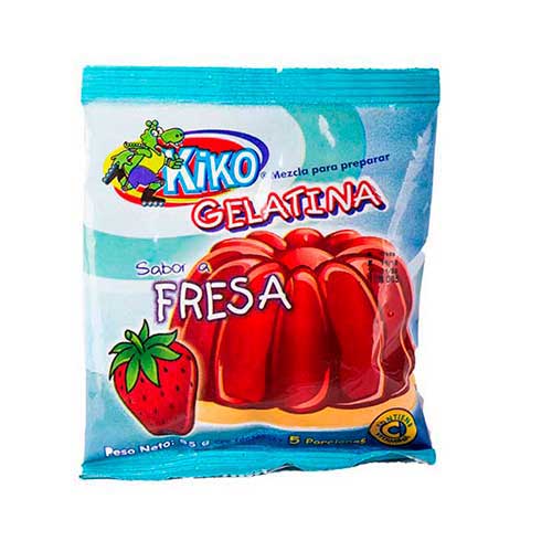 Gelatina Sabor A Fresa 85gr Kiko