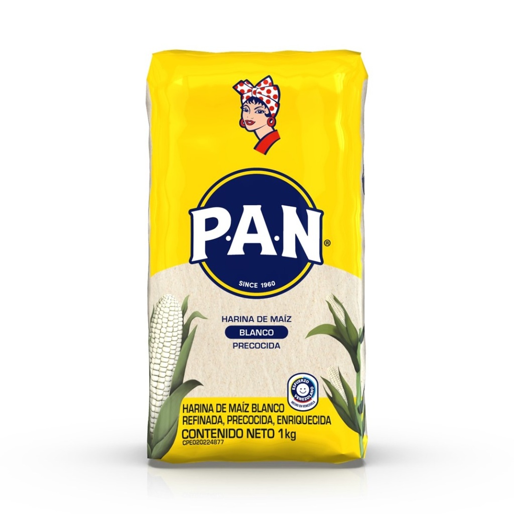 Harina De Maiz Blanco 1Kg Pan