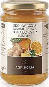 Mermelada Naranja Con Jengibre 360gr Agrisicilia