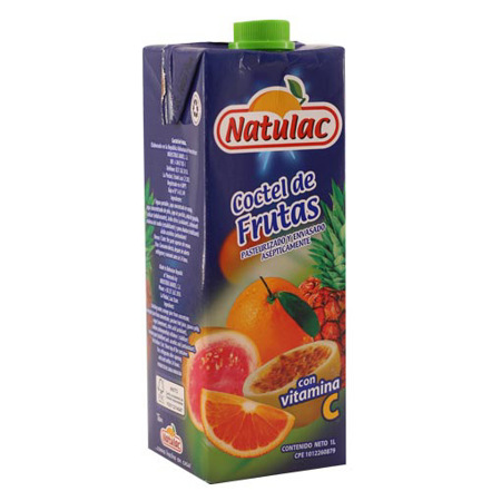 Jugo Coctel De Frutas 250ml Natulac