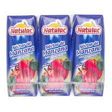 Jugo De Manzana Tri-Pack 250ml Natulac