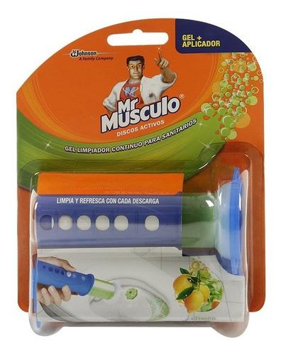 [60297] Gel Limpiador en Disco Brisa Marina 38gr Mr Musculo