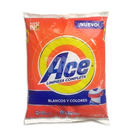 [60261] Detergente En Polvo Limpieza Completa 800gr Ace