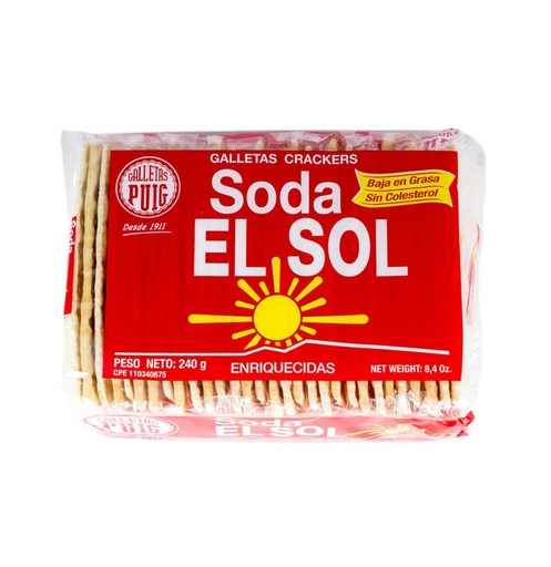 [60282] Galletas De Soda 240gr El Sol