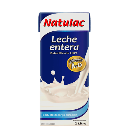 [60458] Leche Liquida Entera 1L Natulac